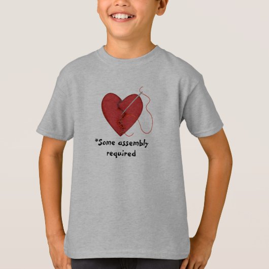 Sommige Assemblage vereiste Gewijzigde Hart T-Shir T-shirt (Voorkant)