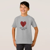 Sommige Assemblage vereiste Gewijzigde Hart T-Shir T-shirt (Voorkant volledig)