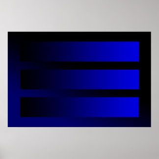 sommige blauwe gradiënten poster