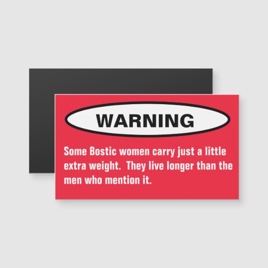 Sommige Bostic NC North Carolina Vrouwen Koelkast  (Voorkant / Achterkant)