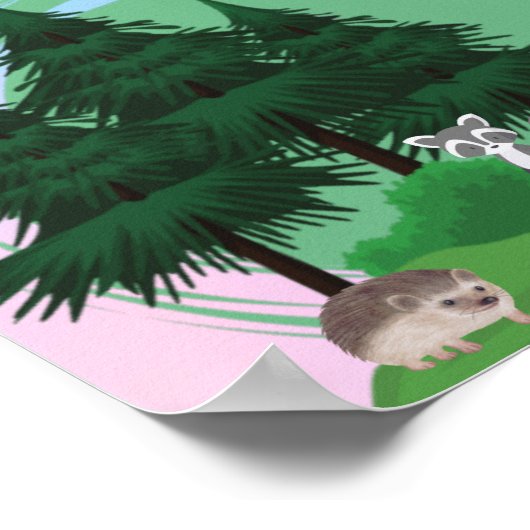 sommige bosvrienden poster (Hoek)