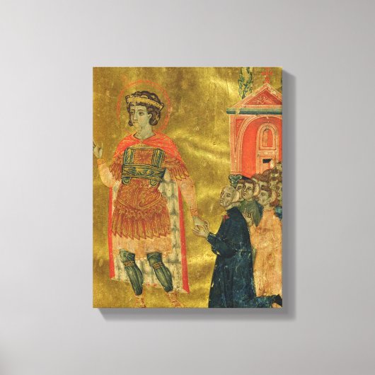 Sommige broers bidden naar St. Theodore Canvas Afdruk (Voorkant)