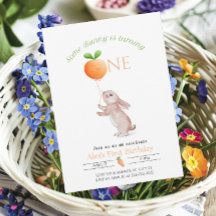 Sommige Bunny 1e verjaardag Wortel ballon Aanpasba