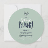 SOMMIGE BUNNY BIRTHDAY PARTIJINVITATIE KAART (Voorkant)