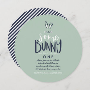 SOMMIGE BUNNY BIRTHDAY PARTIJINVITATIE KAART
