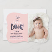 SOMMIGE BUNNY BIRTHDAY PARTIJINVITATIE KAART (Voorkant)