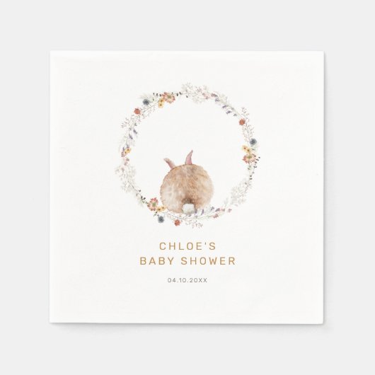 Sommige Bunny Easter Baby shower Welkom Servet (Voorkant)