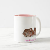 Sommige Bunny houdt van je. Tweekleurige Koffiemok (Voorkant rechts)