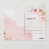 Sommige Bunny Houdt van Jou Romantische Roze Bunny Briefkaart (Achterkant)