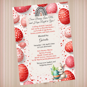 Sommige Bunny houdt van mij Eierenjacht Kleine Kin Kaart