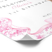 Sommige Bunny is één meisje 1e verjaardag welkom Poster (Hoek)