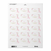 Sommige Bunny is Eén Roze Coquette Balelina Adres Etiket (Full Sheet)