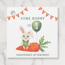 Sommige Bunny is één verjaardag Bedankjes Labels