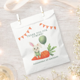 Sommige Bunny is één verjaardag Dank je Bedankzakje