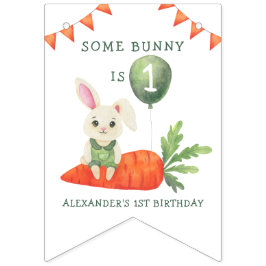 Sommige Bunny is één verjaardag Vlaggetjes
