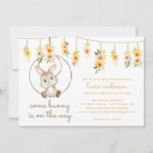 Sommige Bunny is op de Way Boho Rabbit Baby shower