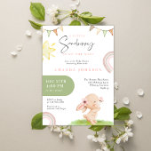 Sommige Bunny Pasen Baby shower Kaart