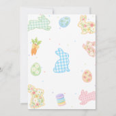 Sommige Bunny Pastel Bloem 3de Verjaardag Kaart (Achterkant)