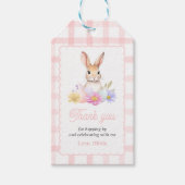 Sommige Bunny Pastel Lente Roze Bunny Verjaardagsg Cadeaulabel (Voorkant)