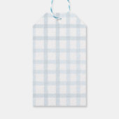 Sommige Bunny Pastel Spring Blue Bunny Verjaardags Cadeaulabel (Achterkant)