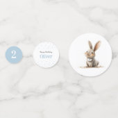 Sommige Bunny Schattige Blue Kids Verjaardag Confetti (Achterkanten)