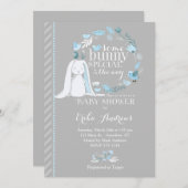 Sommige Bunny speciale Baby shower uitnodiging (Voorkant / Achterkant)