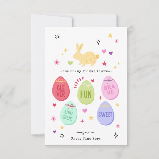 Sommige Bunny vindt je geweldig Pasen Kaart (Voorkant)