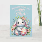 Sommige Bunny wenst u een gelukkig Pasen Custom Feestdagen Kaart (Voorkant)