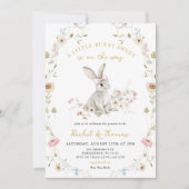 Sommige Bunny Wildflower Baby shower Geslacht Onth Kaart (Voorkant)