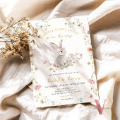 Sommige Bunny Wildflower Baby shower Geslacht Onth Kaart
