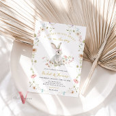 Sommige Bunny Wildflower Baby shower Geslacht Onth Kaart