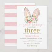 Sommige Bunny wordt DRIE Konijn Oren Kaart (Voorkant / Achterkant)