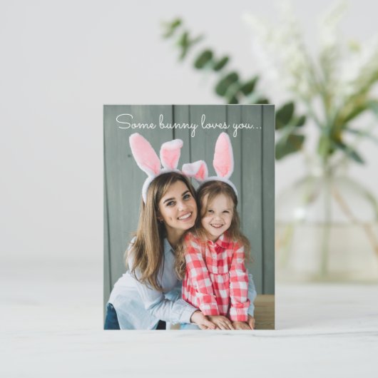 Sommige Bunny's houden van je eigen foto-sjabloon Feestdagenkaart (Staand voorkant)