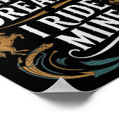 Sommige Chase Dromen Ik rijd Mijn Paardrijden Quot Poster (Hoek)