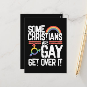 Sommige christenen zijn homoseksueel, accepteer h Feestdagenkaart