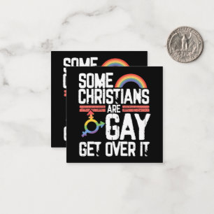 Sommige christenen zijn homoseksueel, accepteer he notitiekaartje
