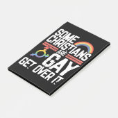 Sommige christenen zijn homoseksueel, accepteer he post-it® notes (Schuin)
