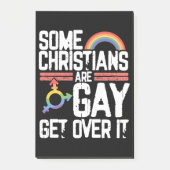 Sommige christenen zijn homoseksueel, accepteer he post-it® notes (Voorkant)