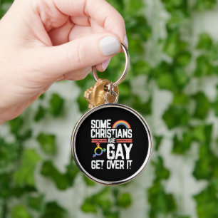 Sommige christenen zijn homoseksueel, accepteer he sleutelhanger