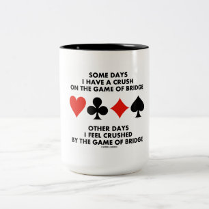 Sommige dagen heb ik een slag op het spel van de b tweekleurige koffiemok