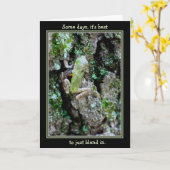 Sommige dagen, is het best het enkel om te mengen kaart (Gele Bloem)