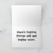 "SOMMIGE DAGEN MOET JE GEWOON IN BED BLIJVEN" KAART (Binnen)