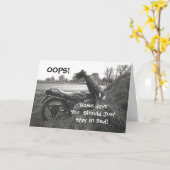 "SOMMIGE DAGEN MOET JE GEWOON IN BED BLIJVEN" KAART (Gele Bloem)