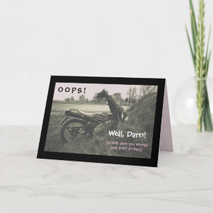 "SOMMIGE DAGEN MOET JE GEWOON IN BED BLIJVEN" KAART