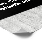 Sommige dagen voelen alleen zwart-wit poster (Hoek)