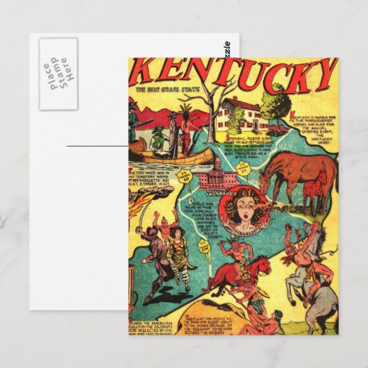 Sommige feiten over Kentucky Briefkaart (Voorkant / Achterkant)