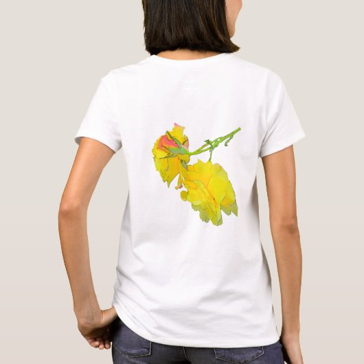 Sommige gesneden Rozen T-shirt (Achterkant)