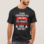 Sommige Grandpas nemen echte Grandpas Play Snooker T-shirt (Voorkant)