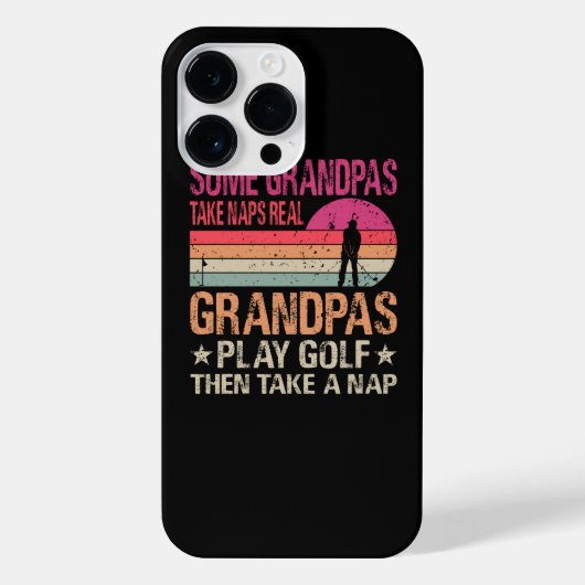 Sommige Grandpas nemen Naps Real Grandpas Play Gol iPhone Hoesje (Achterkant)