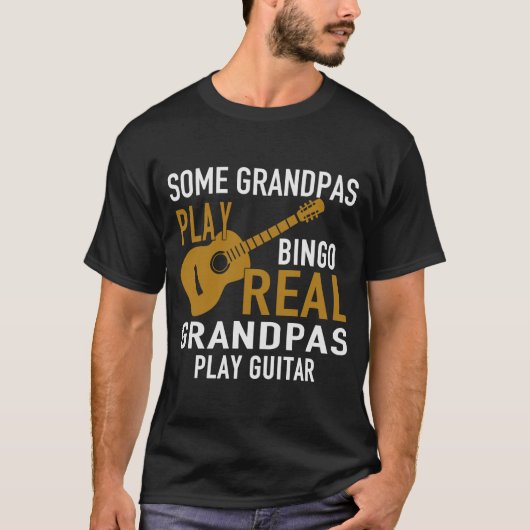 SOMMIGE GRANDPAS PLAY BINGO REAL GRANDPAS PLAY GUI T-SHIRT (Voorkant)